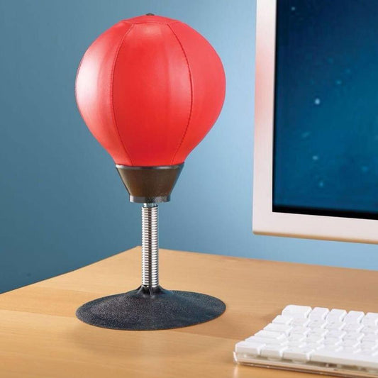 Stress-Relief Desktop Punching Bag | Durable PU Material with Heavy-Duty Spring for Fast Bounce Back