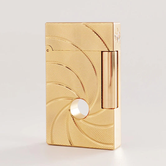 JT.Dunant L2 Luxury Metal Lighter – 007 Engraved Refillable Butane Soft Flame