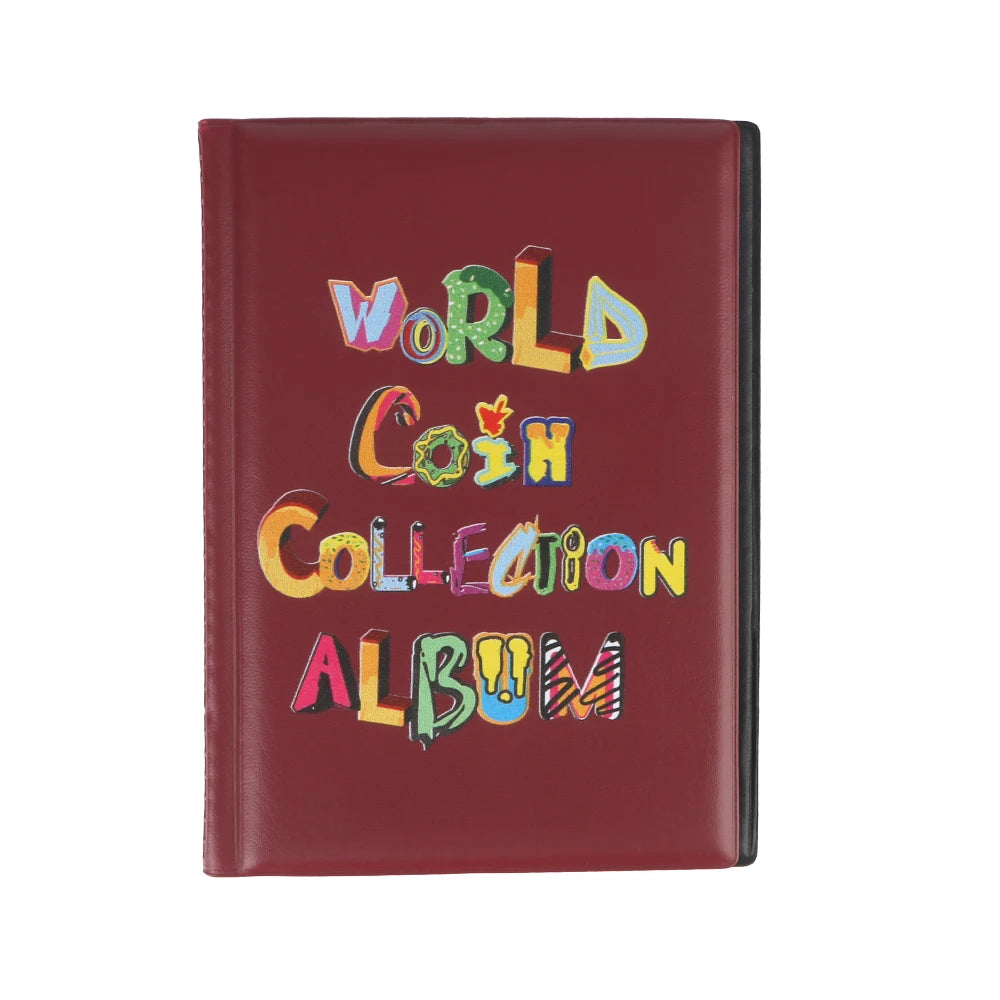 Premium Coin Collection Album - 120 Slots, Durable PVC Leather