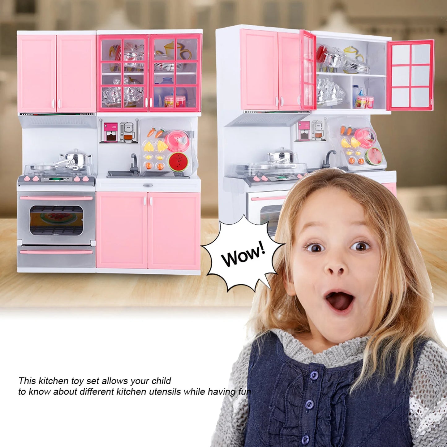 Mini Kitchen Role Play Toy Set – Fun and Educational Gift for Kids