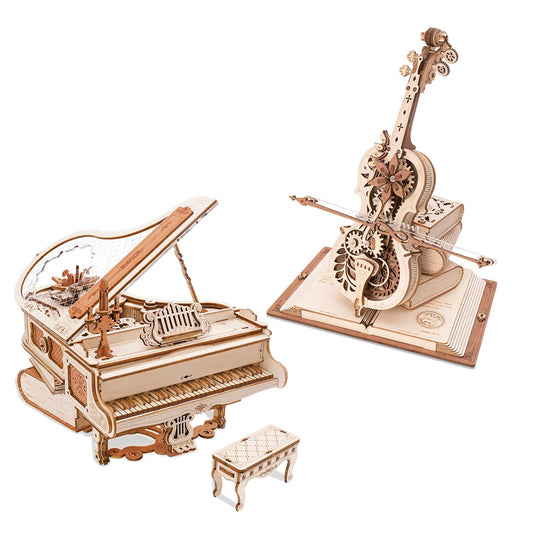 Robotime ROKR 3D Wooden Puzzle Mechanical Music Box – Perfect Christmas Gift