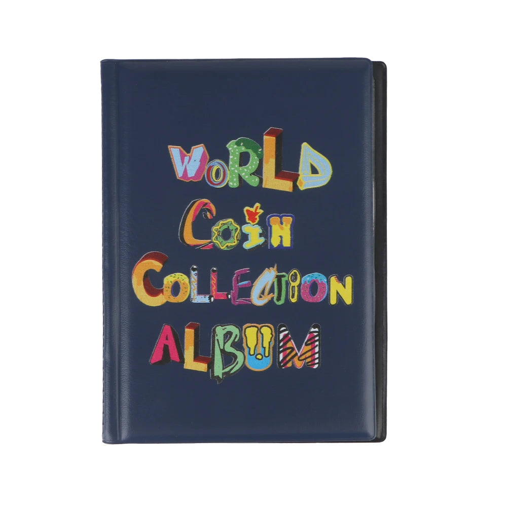 Premium Coin Collection Album - 120 Slots, Durable PVC Leather